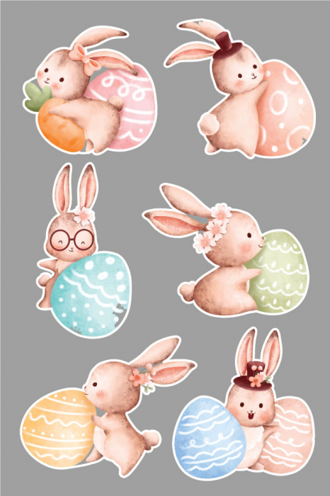 Sticker Iepurasi de Paste [3]