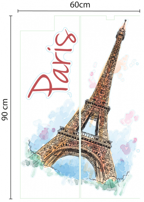 Sticker Eiffel Tower Paris [3]
