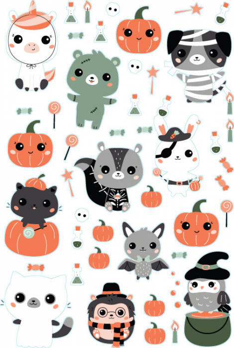 Sticker Halloween - Animalute [3]