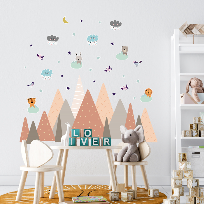 Sticker Sleepy Animals In The Boho Mountains [2]