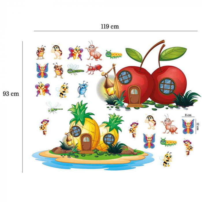 Sticker Casutele din fructe [4]