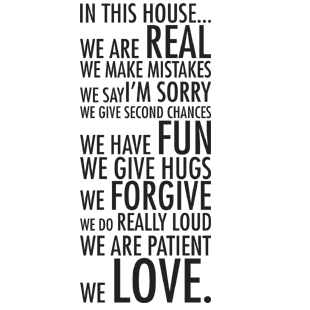 Sticker In this house [2]