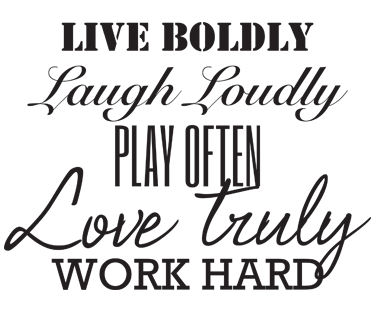 Sticker Live boldly [2]