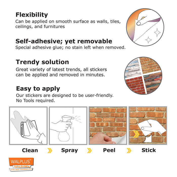 Sticker London Shoreditch Topaz Brickwall – 4 Pcs [5]