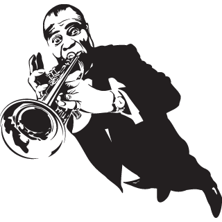 Sticker Louis Armstrong [2]