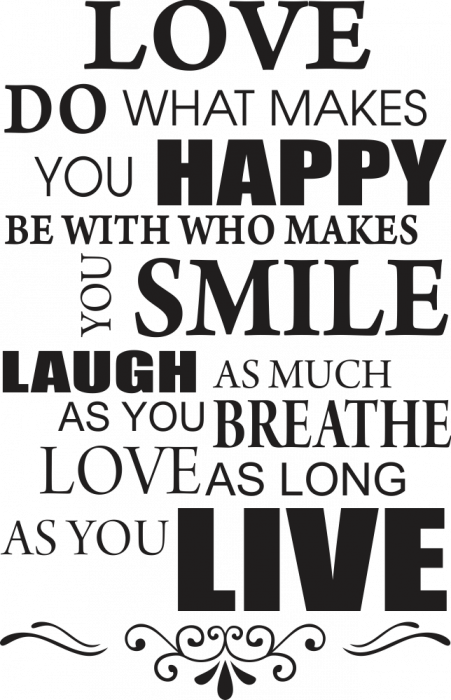 Sticker Love as long as you live [2]