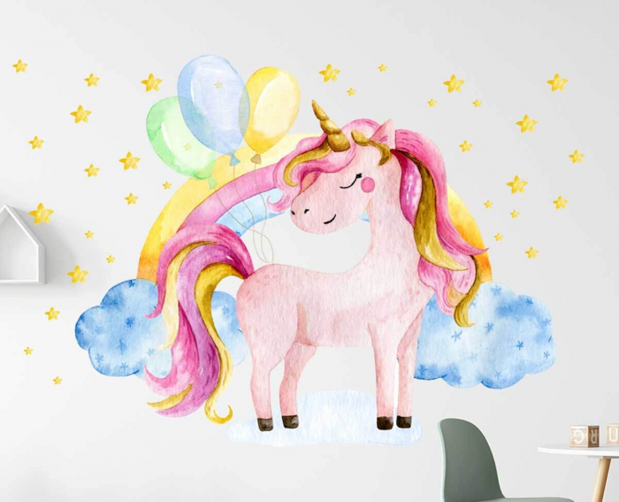 Sticker Watercolor Unicorn [2]