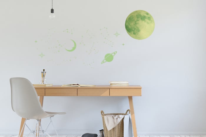 Sticker Glow In The Dark Stars And Moons [2]