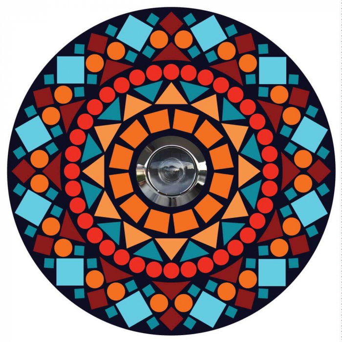 Sticker pentru Vizor usa Caleidoscop- 12,5 cm diametru [4]
