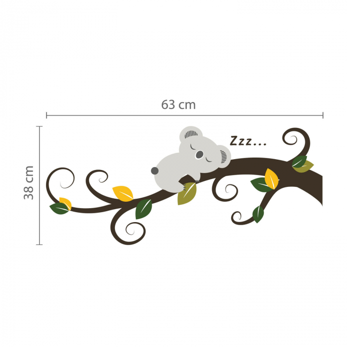 Sticker SLEEPING KOALA AND TREE BRANCH [3]