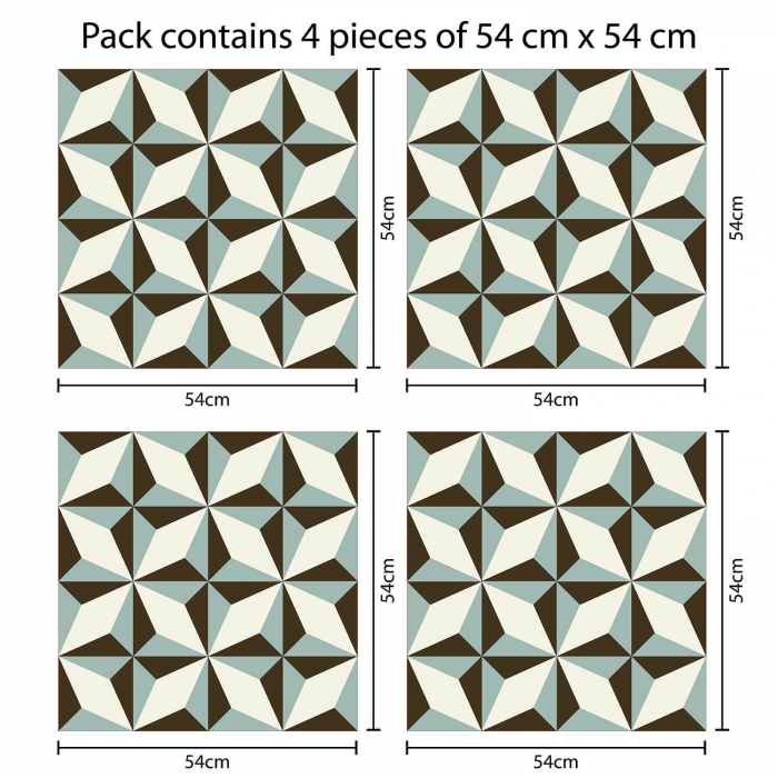 Sticker NORTH STAR PATTERN x 4 buc [4]
