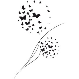 Sticker Papadie din fluturi [2]