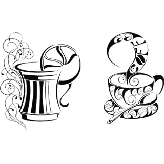 Sticker Pasiunea pentru cafea [2]
