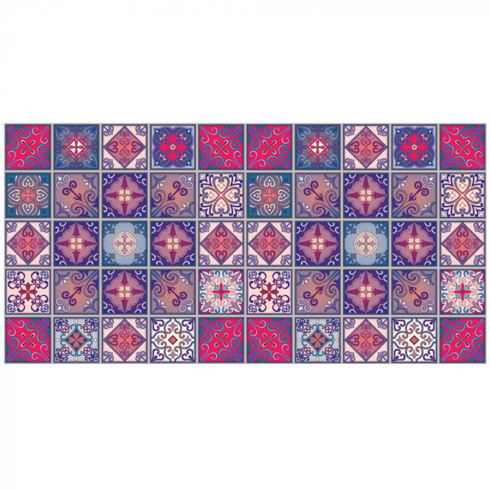 Sticker pentru faianta Ornament - 50 buc 10x10 cm [2]