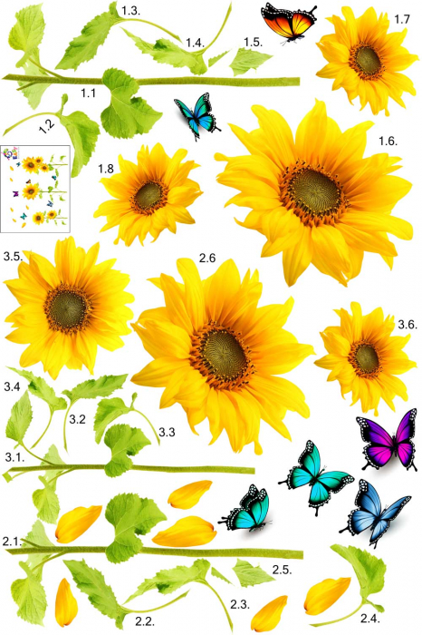 Sticker Floarea Soarelui [5]
