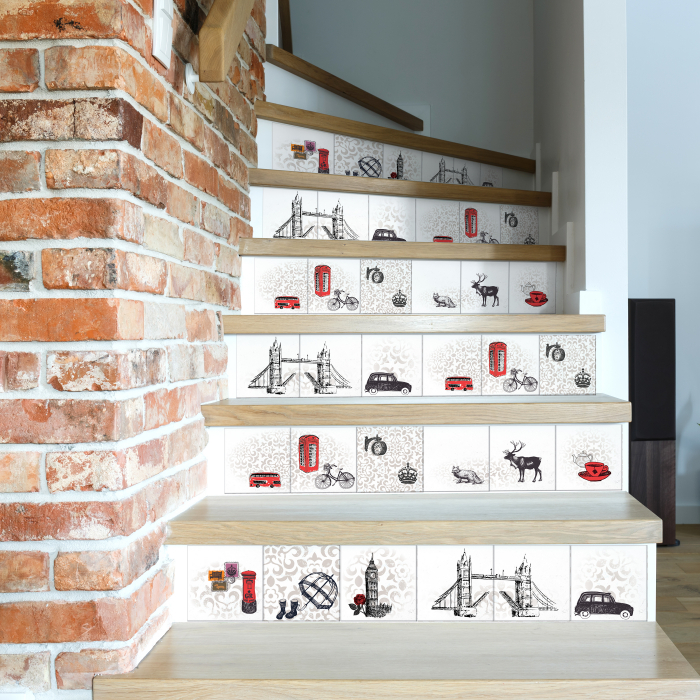 Sticker faianta - Londoner Tiles Mix - 24 buc - 15x15 cm [2]