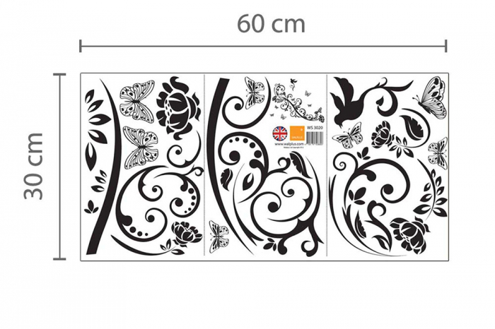 Sticker Butt Vine Butterfly [5]
