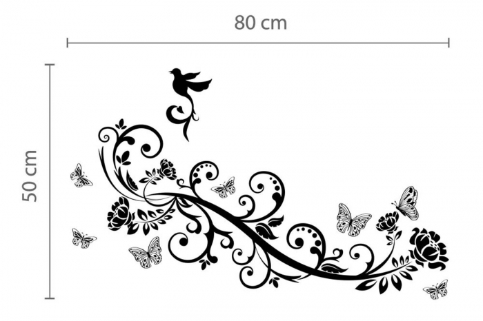 Sticker Butt Vine Butterfly [4]