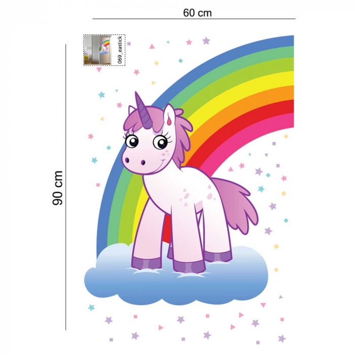Sticker Unicorn si Curcubeu [4]