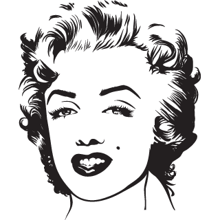 Sticker Portret Marilyn Monroe [2]