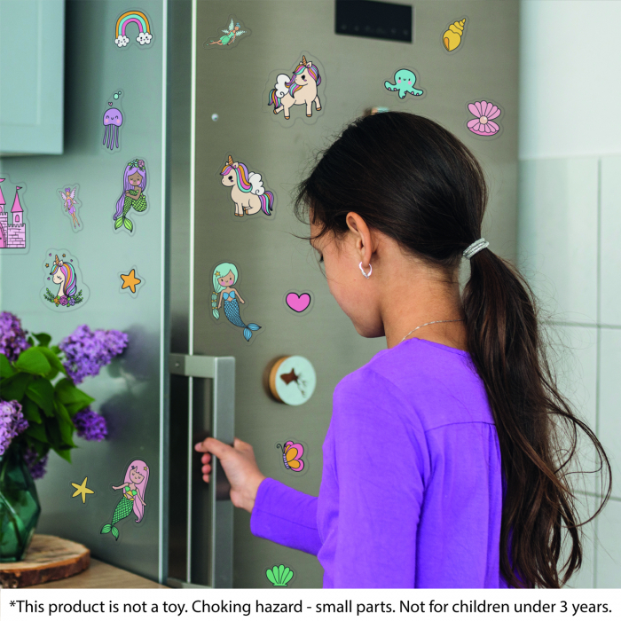Sticker vinil Magical unicorns and mermaids [4]