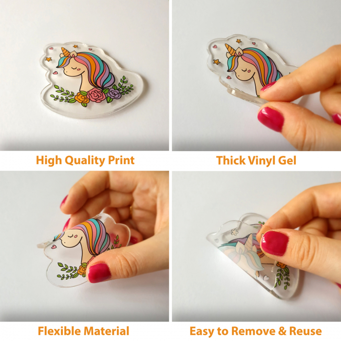 Sticker vinil Magical unicorns and mermaids [8]
