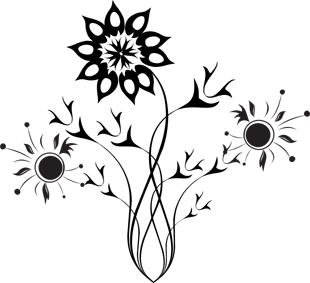 Sticker Soare floral [2]