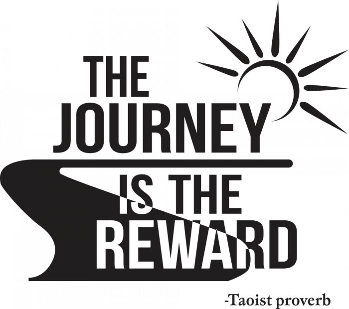 Sticker The journey is the reward [2]