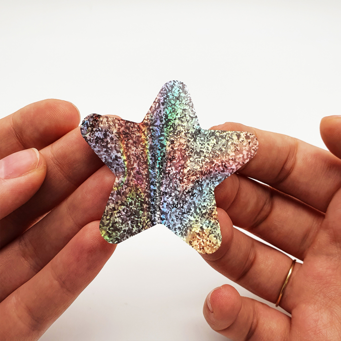 Sticker Cute Unicorns With Glitter Stars [3]