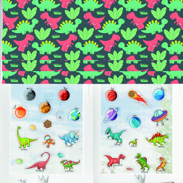 Sticker vinil Dinosaurs And Solar System [5]