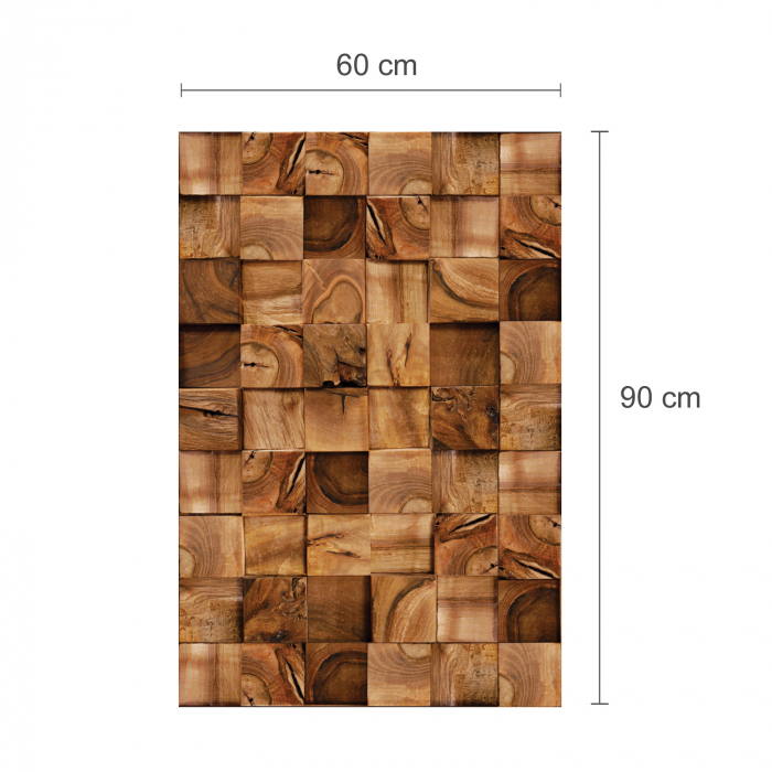 Sticker Square Timber [3]