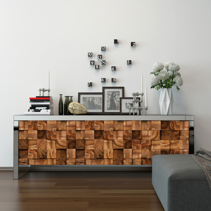 Sticker Square Timber [2]