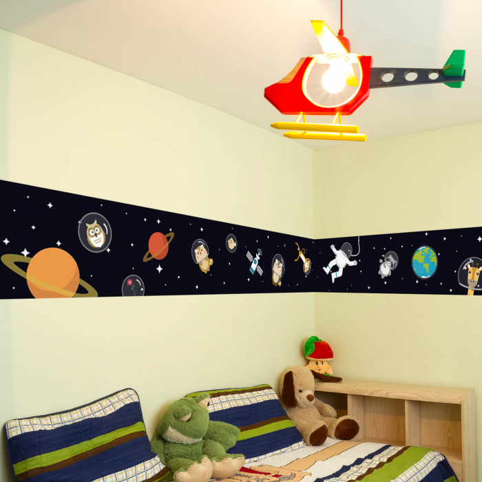 Sticker Walking in the space - Glowing in the dark wall sticker [2]