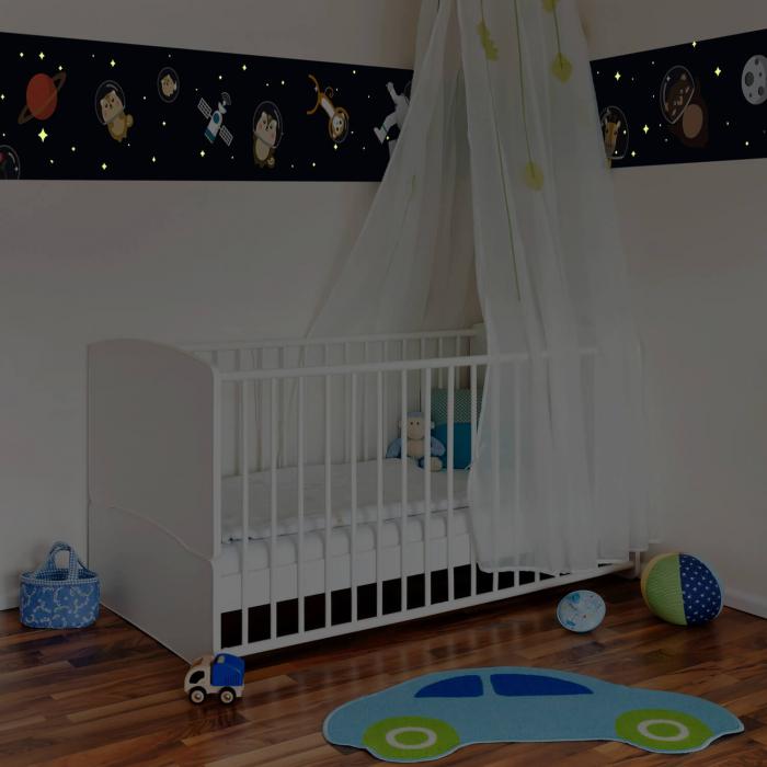 Sticker Walking in the space - Glowing in the dark wall sticker [3]