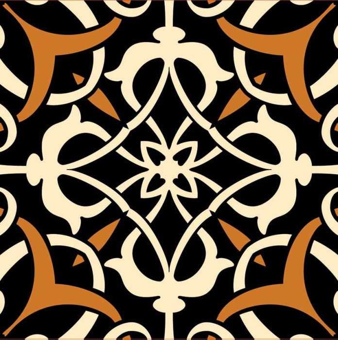 Stickere patrate pentru faianta Fractal - 4 buc [2]