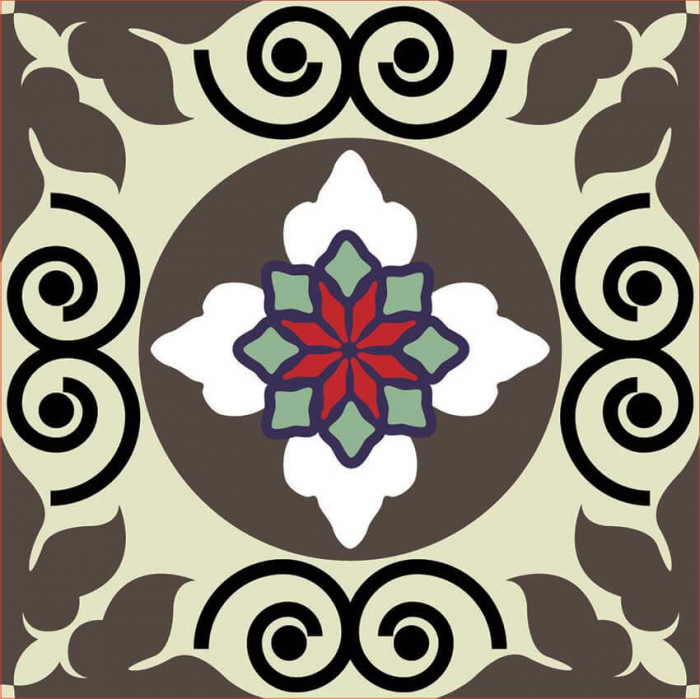 Stickere patrate pentru faianta Hypno - 4 buc [2]