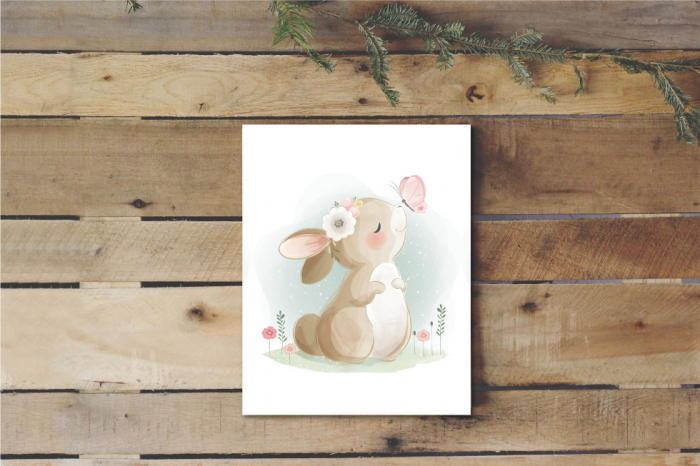 Tablou canvas 25x35cm - Cute bunny [1]