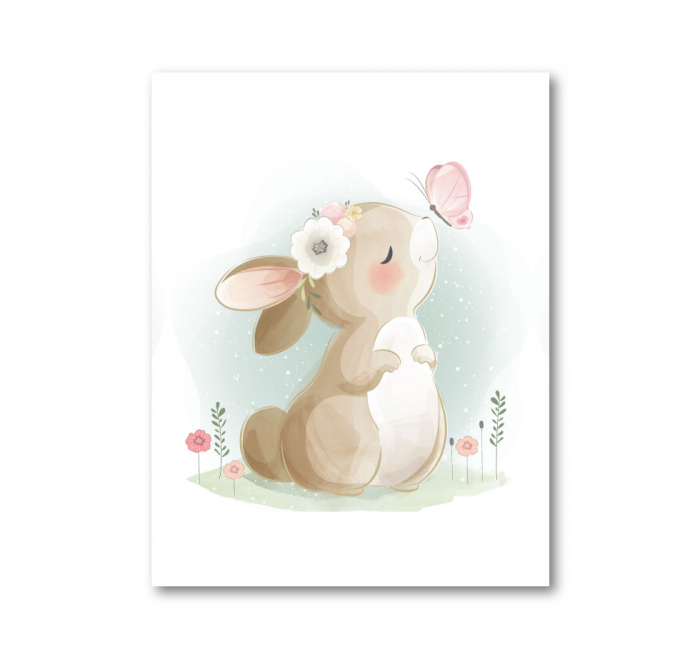 Tablou canvas 25x35cm - Cute bunny [2]