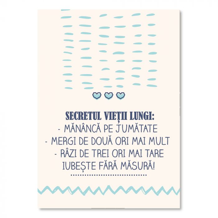Tablou canvas 25x35cm - Secretul vietii lungi [2]