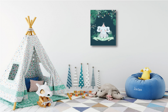 Tablou canvas 30x40cm - Party elephant [1]