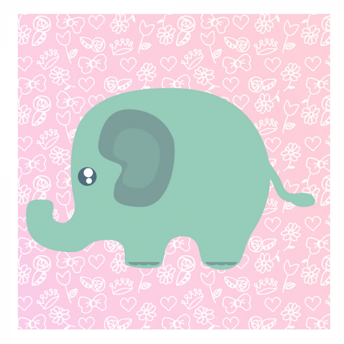 Tablou canvas 3 piese - Animale dragalase pentru fetite [3]
