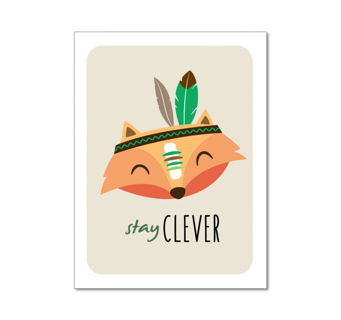 Tablou canvas 30x40cm - Stay Clever [2]