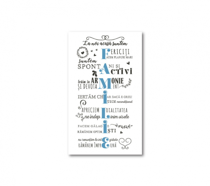 Tablou canvas 30x50cm - Familie [2]