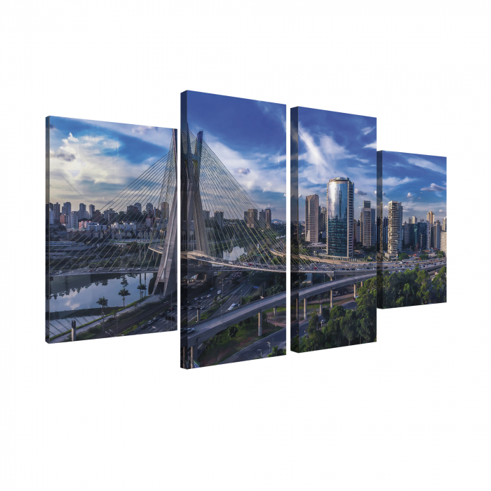 Tablou canvas 4 piese - Oliviera Bridge [3]