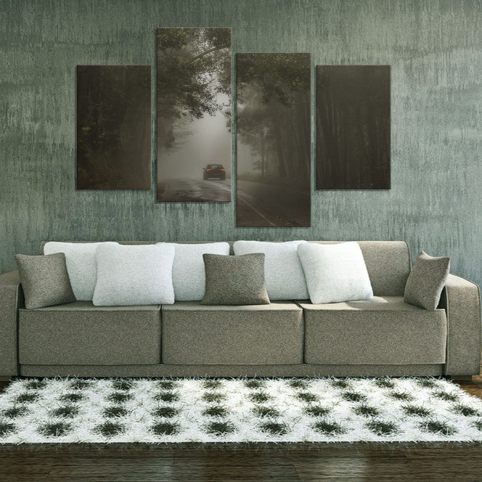 Tablou canvas 4 piese - Drumul spre nimic [2]