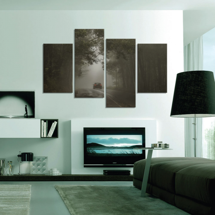 Tablou canvas 4 piese - Drumul spre nimic [1]