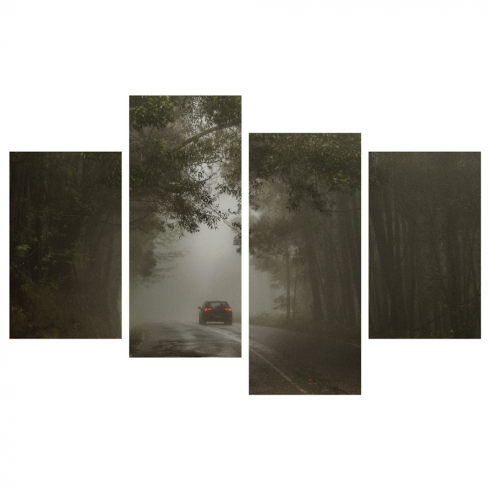 Tablou canvas 4 piese - Drumul spre nimic [3]