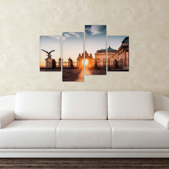 Tablou canvas 4 piese - Poarta raiului [1]