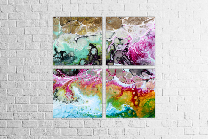 Tablou canvas 4 piese - Art [2]