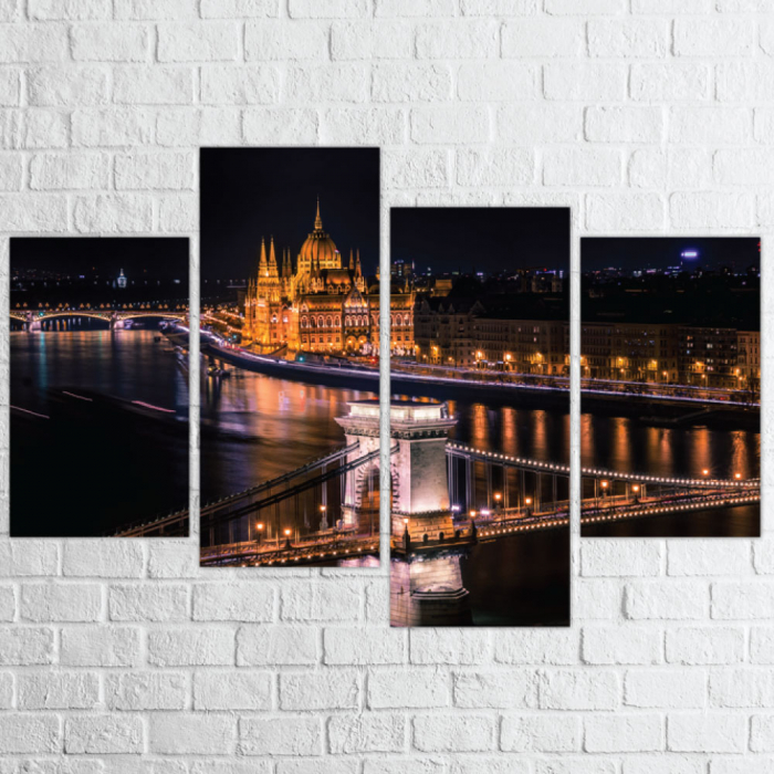 Tablou canvas 4 piese - Pod pe dunare [2]